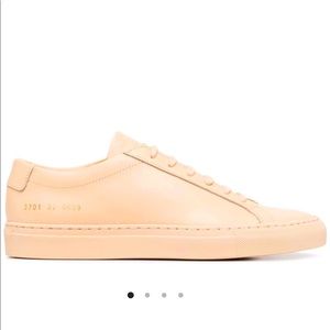 common projects leather trainers pink